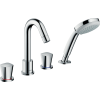 Hansgrohe Logis 4-lyukú peremre szerelhető kádcsaptelep króm 71314000