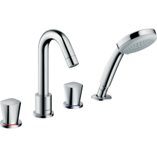 Hansgrohe Logis 4-lyukú peremre szerelhető kádcsaptelep króm 71314000 csaptelep