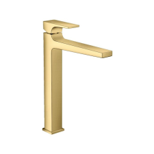 Hansgrohe Metropol egykaros mosdócsaptelep 260 Push-Open lefolyóval polírozott arany csaptelep