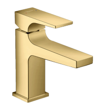 Hansgrohe Metropol egykaros mosdócsaptelep normál fogantyú 100 Push-Open lefolyóval polírozott arany csaptelep