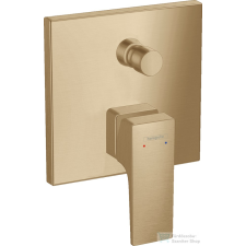 Hansgrohe METROPOL falsík alatti kád / zuhany csaptelep biztonsági kombinációval, szálcsiszolt bronz 32546140 csaptelep