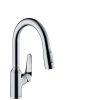 Hansgrohe Mosogató csaptelep Hansgrohe Focus kihúzható zuhannyal, 2 áram króm 71821000
