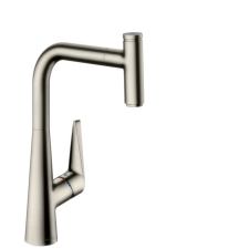 Hansgrohe Mosogató csaptelep Hansgrohe Talis kihúzható zuhannyal rozsdamentes acél megjelenés 73853800 csaptelep