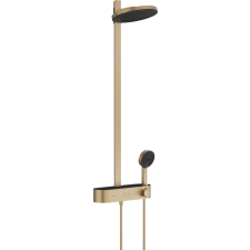 Hansgrohe Pulsify S Showerpipe 260 2 jet és ShowerTablet Select 400 Szálcsiszolt Bronz csaptelep