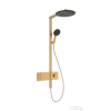 Hansgrohe RAINDANCE ALIVE S 2 jet termosztátos zuhanyrendszer, szálcsiszolt bronz 24595140