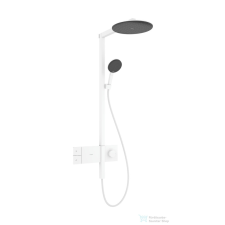 Hansgrohe RAINDANCE ALIVE S EcoSmart 1 jet termosztátos zuhanyrendszer, matt fehér 24583700 csaptelep