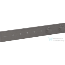 Hansgrohe RainSelect falsík alatti termosztátos csaptelep színkészlet 5 fogyasztóhoz,szálcsiszolt fekete króm 15384340 csaptelep