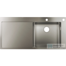 Hansgrohe S71 S717-F450 mosogatómedence 1045x510 mm, rozsdamentes acél 43307800 mosogatótálca