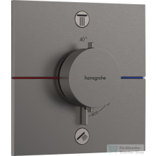 Hansgrohe ShowerSelect Comfort E termosztát 2 funkciós falsík alatti szereléshez,szálcsiszolt fekete króm 15572340 csaptelep