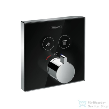 Hansgrohe ShowerSelect glass falsík alatti termosztátos csaptelep 2 fogyasztóhoz 15738600 csaptelep