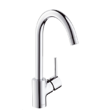 Hansgrohe Talis S Egykaros konyhai csaptelep DN15 kihúzható kifolyóval, króm 14870000 fürdőkellék