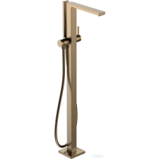 Hansgrohe Tecturis E szabadonálló kádöltő csaptelep alaptest nélkül,zuhanyszettel,szálcsiszolt bronz 73445140 csaptelep