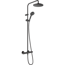Hansgrohe Vernis Blend Showerpipe 200, 1 jet, EcoSmart, termosztáttal matt fekete 26089670 csaptelep
