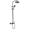 Hansgrohe Vernis Blend Showerpipe 200, 1 jet, termosztáttal matt fekete 26276670