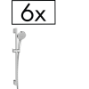 Hansgrohe Vernis Blend Zuhanyszett Vario, 65 cm-es zuhanyrúddal, projekt csomag (6 darabos) króm 26371000