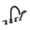 Hansgrohe Vernis Shape Peremre szerelhető kádcsaptelep matt fekete 71459670