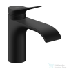 Hansgrohe VIVENIS 80 hidegindításos mosdó csaptelep leeresztő nélkül, matt fekete 75015670