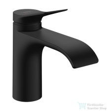 Hansgrohe VIVENIS 80 hidegindításos mosdó csaptelep leeresztő nélkül, matt fekete 75015670 csaptelep