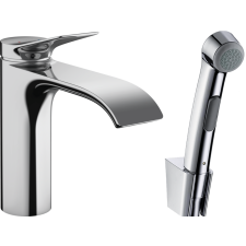 Hansgrohe Vivenis Egykaros mosdócsaptelep bidé kézizuhannyal és 160 cm-es zuhanytömlővel króm 75210000 csaptelep