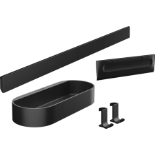Hansgrohe WallStoris Zuhany szett matt fekete 27967670 fürdőszoba kiegészítő