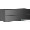 Hansgrohe XEVOLOS E 137x55 cm-es 4 fiókos fali szekrény pult nélkül,balos kivágású pulthoz,matt/metál palaszürke 54238770