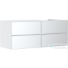 Hansgrohe XEVOLOS E 137x55 cm-es 4 fiókos fali szekrény pult nélkül,jobbos kivágású pulthoz,matt/metálfehér 54239320
