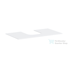 Hansgrohe Xevolos E 98x55 cm-es pult Xevolos szekrényhez kivágással,matt fehér 54209700 fürdőszoba bútor