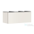 Hansgrohe XILESA E 118x55 cm-es 1 fiókos fali szekrény pult és mosdó nélkül, matt homok 54267780