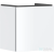 Hansgrohe XILESA E 48x38 cm-es 1 fiókos fali szekrény mosdó nélkül, matt fehér 54247700
