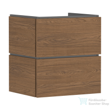 Hansgrohe XILESA E 58x47 cm-es 2 fiókos fali szekrény, kasmír tölgy 54254550 fürdőszoba bútor