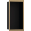 Hansgrohe XtraStoris Individual Falfülke matt fekete színben, design kerettel 300/150/100 szálcsiszolt bronz 56095140