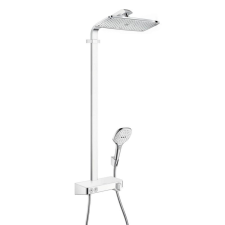 Hansgrohe Zuhanyrendszer Hansgrohe Raindance E termosztatikus csapteleppel fehér / króm 27288400 csaptelep