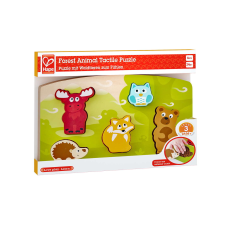 Hape PUZLLE TAPINTHATÓ - ÁLLATOK AZ ERDŐBEN puzzle, kirakós