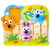 Hape Puzzle, Hape, 4 fadarabból, nagy orrú állatok, a kézügyesség és a szem-kéz koordináció fejlesztésére, egy éves kor feletti gyermekek számára.