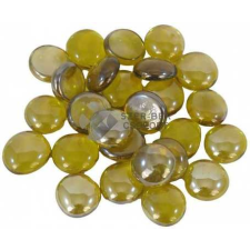 Happet borostyán üvegkavicsok (25 mm) 300 g halfelszerelések