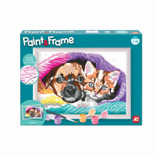 Happi Hobbi AS CRAFT Paint & Frame számfestő készlet - Édes barátság (1038-41020) kreatív és készségfejlesztő