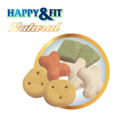 Happy&Fit Natural Szivárvány Kedvenc Keksz - 10 kg jutalomfalat kutyáknak