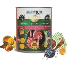  HAPPY&amp;FIT SUPERIOR DOG KONZERV FRISS MARHAHúS MANGóVAL, áFONYáVAL 800G kutyaeledel