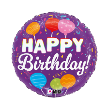 Happy Birthday Candle Pops fólia lufi 46 cm party kellék