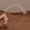  Happy Birthday ezüst színű strasszköves hajpánt,fejpánt