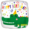  Happy Birthday Gator fólia lufi 43 cm