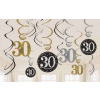  Happy Birthday Gold 30 Szalag dekoráció 12 db-os szett