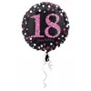  Happy Birthday Pink 18 fólia lufi 43 cm