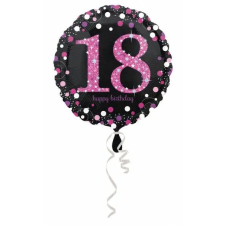  Happy Birthday Pink 18 fólia lufi 43 cm party kellék