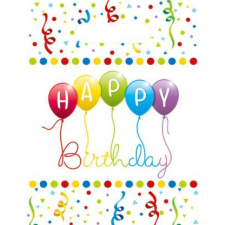 Happy Birthday Streamers ajándéktasak 6 db-os ajándéktasak
