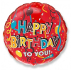  Happy Birthday Streamers fólia lufi 46 cm (WP)