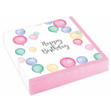HAPPY BIRTHDAY szalvéta 20 db-os, 25*25 cm party kellék