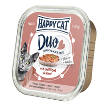  Happy Cat Duo pástétomos falatkák - Baromfi és marha 12 x 100 g macskaeledel