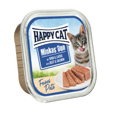 HAPPY CAT DUO PÁSTÉTOMOS FALATKÁK MARHA-LAZAC 100g macskaeledel