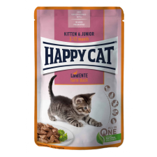 Happy Cat kitten-junior kacsa alutasakos eledel 24x85g macskaeledel